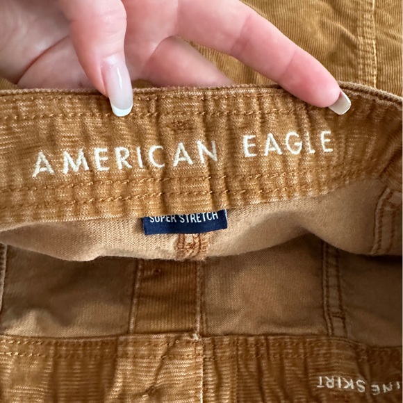 American eagle - high rise corduroy button up A line skirt - Picture 3 of 5